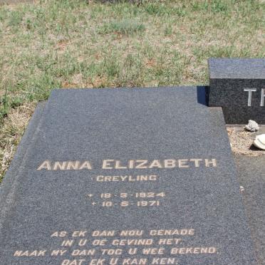 THORN Anna Elizabeth nee GREYLING 1924-1971