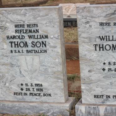 THOMSON William 1887-1956 :: THOMSON Harold William 1958-1976