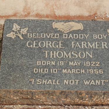 THOMSON George Farmer 1922-1956