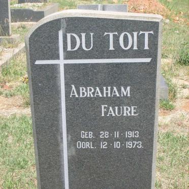 TOIT Abraham Faure, du 1913-1973