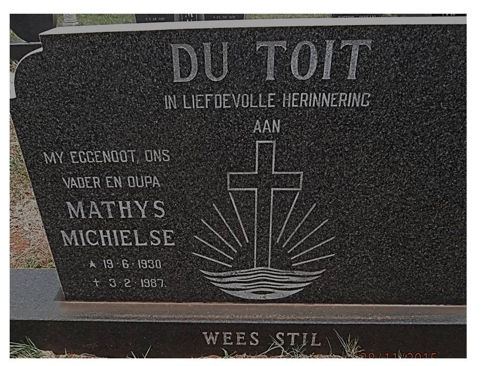 TOIT Mathys Michielse, du 1930-1987