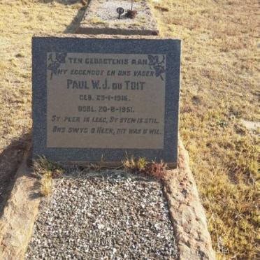 TOIT Paul W.J., du 1916-1951