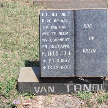 TONDER Petrus J.J.B., van 1937-1970