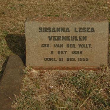 VERMEULEN Susanna Lesea nee VAN DER WALT 1895-1955