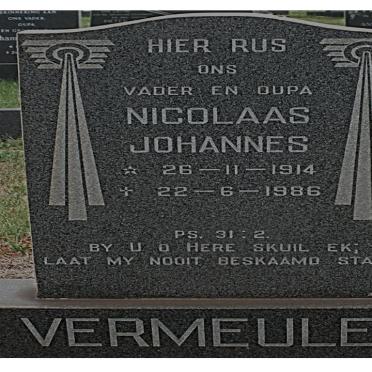 VERMEULEN Nicolaas Johannes 1914-1986