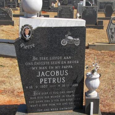 VELDSMAN Jacobus Petrus 1957-1986