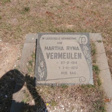 VERMEULEN Martha Ryna 1914-1973