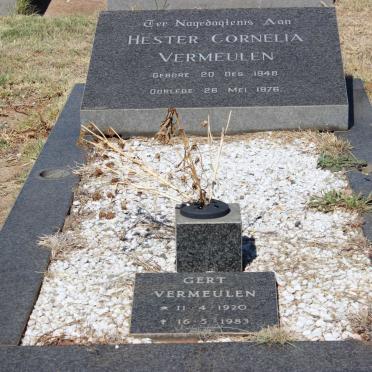 VERMEULEN Gert 1920-1983  :: VERMEULEN Hester Cornelia 1948-1976