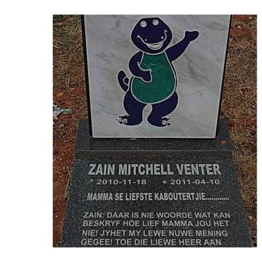 VENTER Zian Mitchell 2010-2011
