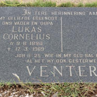 VENTER Lukas Cornelius 1890-1969
