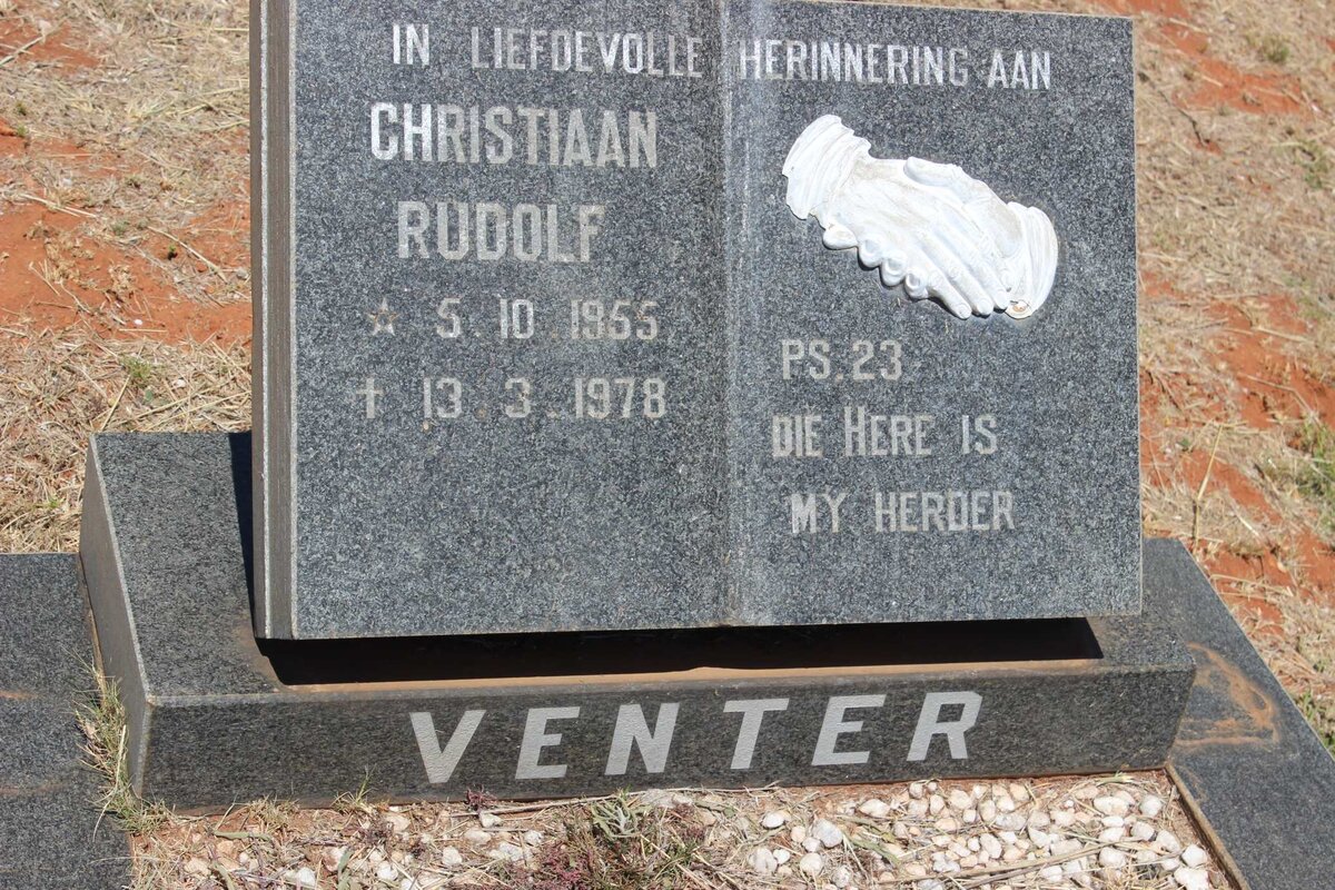 VENTER Christiaan Rudolf 1955-1978