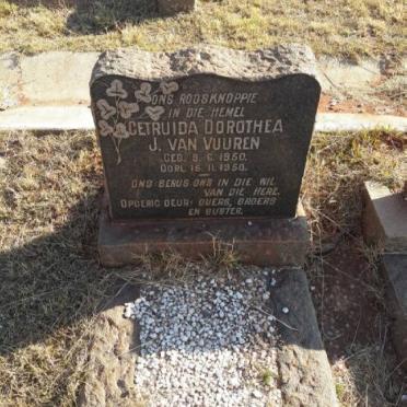 VUUREN Getruida Dorothea, J. van 1950-1950