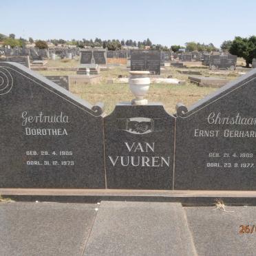 VUUREN Christiaan Ernest Gerhardus, van 1903-1977 &amp; Gertruida Dorothea 1905-1973