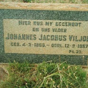 VILJOEN Johannes Jacobus 1885-1957