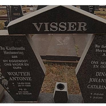 VISSER Wouter Antonie 1939-1998 &amp; Dina Johanna Catarina 1949-1999