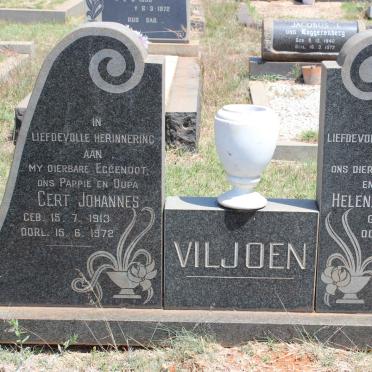 VILJOEN Gert Johannes 1913-1972 &amp; Helena Johanna 1917-1977