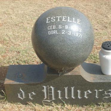 VILLIERS Estelle, de 19?3-1971