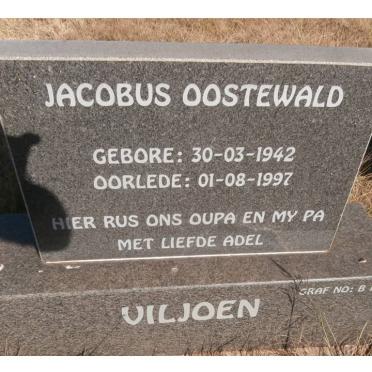 VILJOEN Jacobus Oostewald 1942-1997