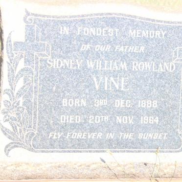 VINE Sidney William Rowland 1888-1964