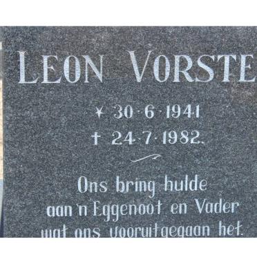 VORSTER Leon 1941-1982