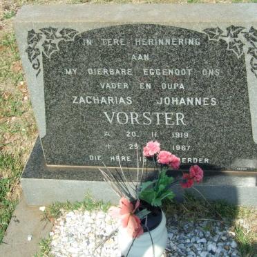 VORSTER Zacharias Johannes 1919-1967