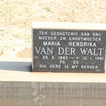 WALT Maria Hendrika, van der 1885-1981