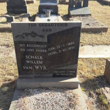 WYK Schalk Willem, van 1886-1951