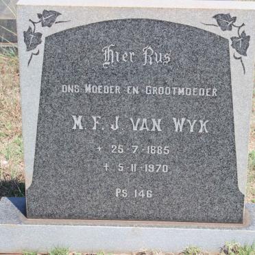 WYK M.F.J., van 1885-1970