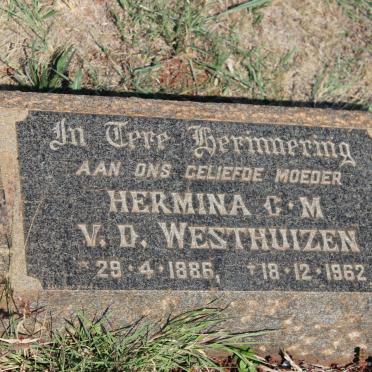 WESTHUIZEN Hermina C.M., v.d. 1886-1962