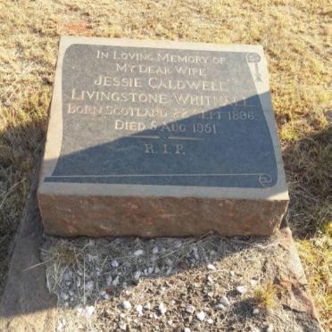 WHITNALL Jessie Caldwell Livingstone 1896-1951