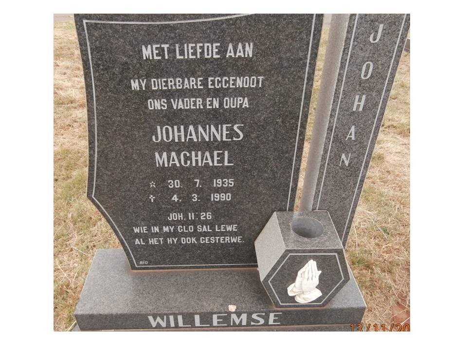 WILLEMSE Johannes Machael 1935-1990