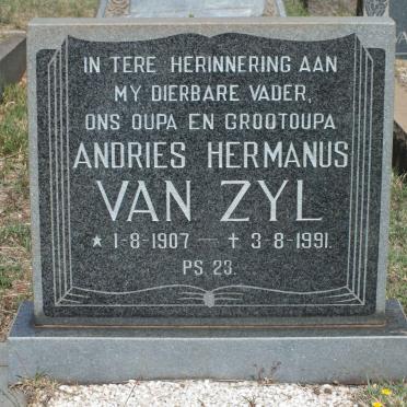 ZYL Andries Hermanus, van 1907-1991