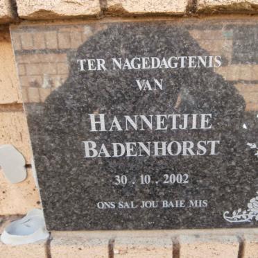 BADENHORST Hannetjie -2002