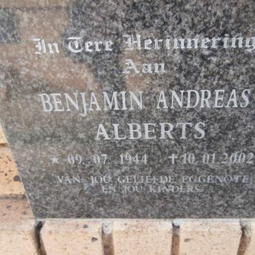 ALBERTS Benjamin Andreas 1944-2002
