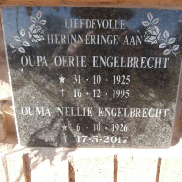 ENGELBRECHT Oerie 1925-1995 &amp; Nellie 1926-2017