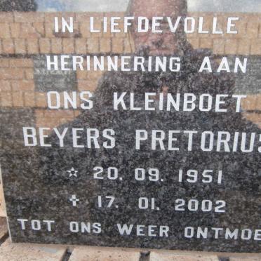 PRETORIUS Beyers 1951-2002