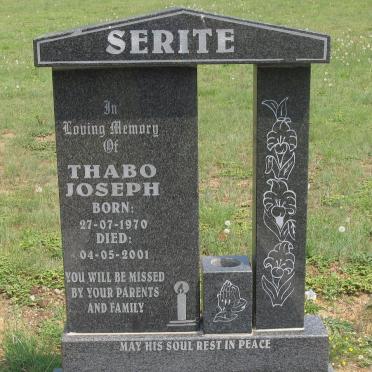 SERITE Thabo Joseph 1970-2001