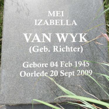 WYK Mei Izabella, van nee RICHTER 1945-2009