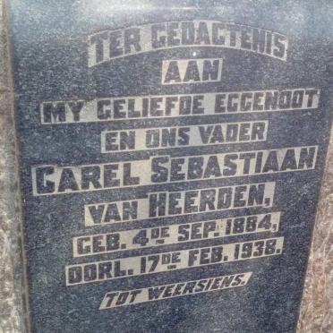 HEERDEN Carel Sebastiaan, van 1884-1938 &amp; Stefina Petronella 1899-1979
