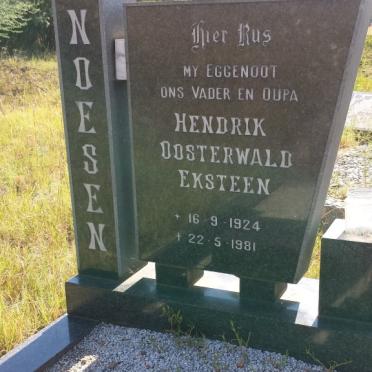 KNOESEN Hendrik Oosterwald Eksteen 1924-1981