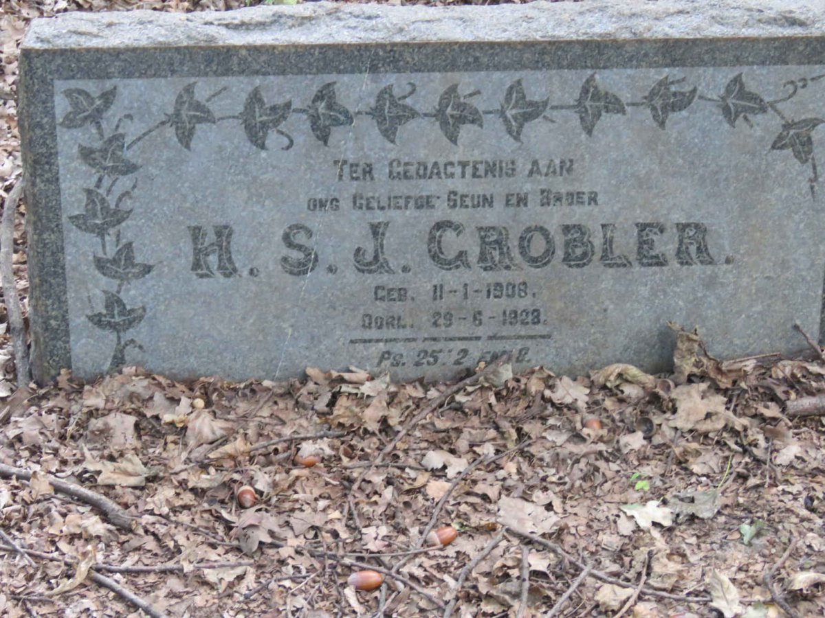 GROBLER H.S.J. 1908-1928