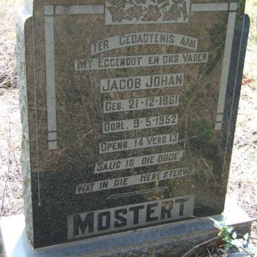 MOSTERT Jacob Johan 1861-1952