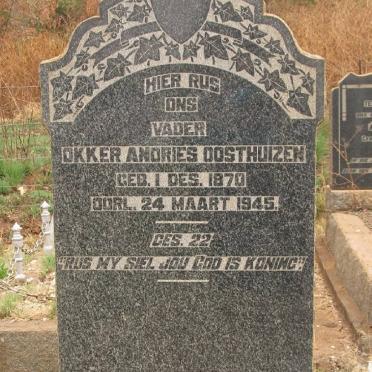 OOSTHUIZEN Okker Andries 1870-1945