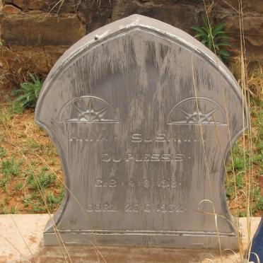 PLESSIS Anna Susanna, du 1918-1932