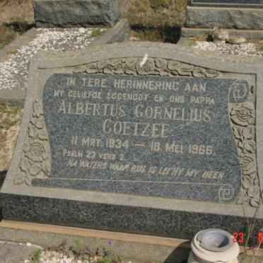 COETZEE Albertus Cornelius 1934-1966