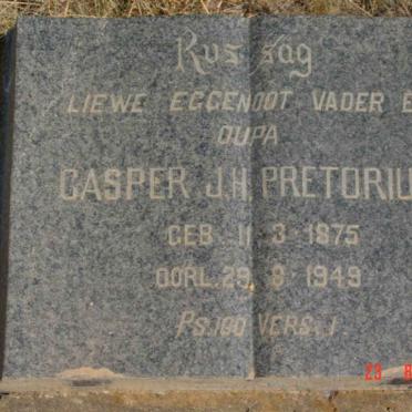 PRETORIUS Casper J.H. 1875-1949