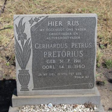 PRETORIUS Gerhardus Petrus 1911-1980