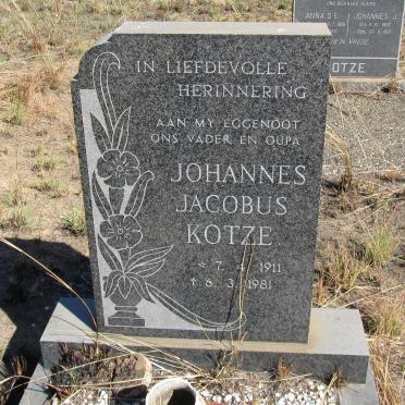 KOTZE Johannes Jacobus 1911-1981
