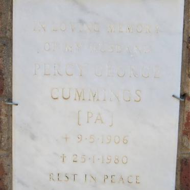 CUMMINGS Percy George 1906-1980