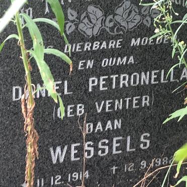 WESSELS Daniel Petronella nee VENTER 1914-1982